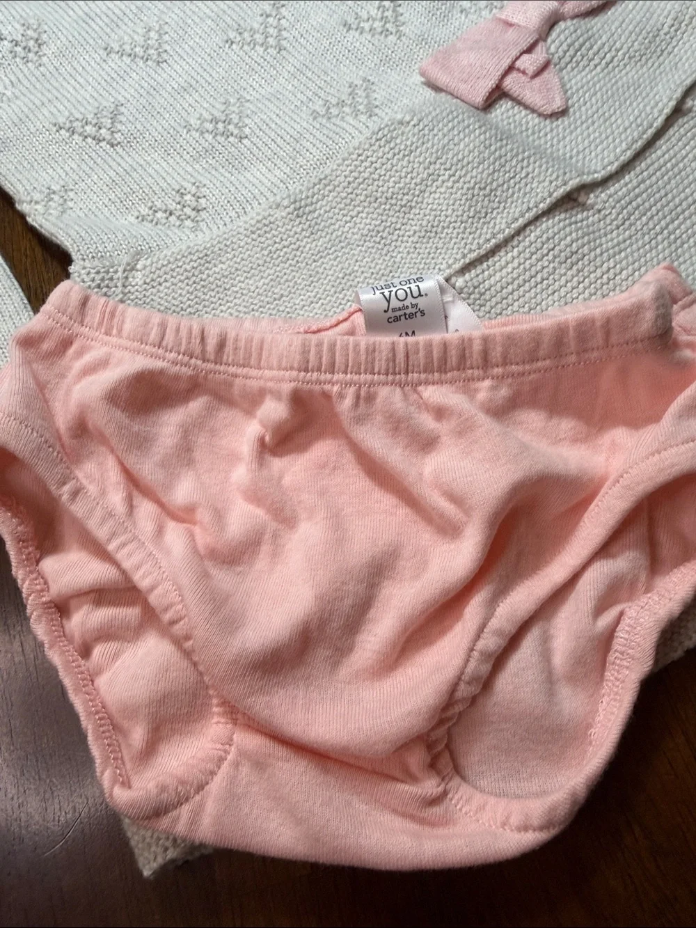NWT Carter's Gray Tiered Sweater Dress with Pink Bow Accent and Bloomers